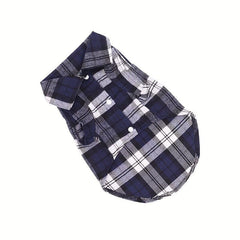 Pet Plaid Shirt Cat And Dog Clothes For All Seasons