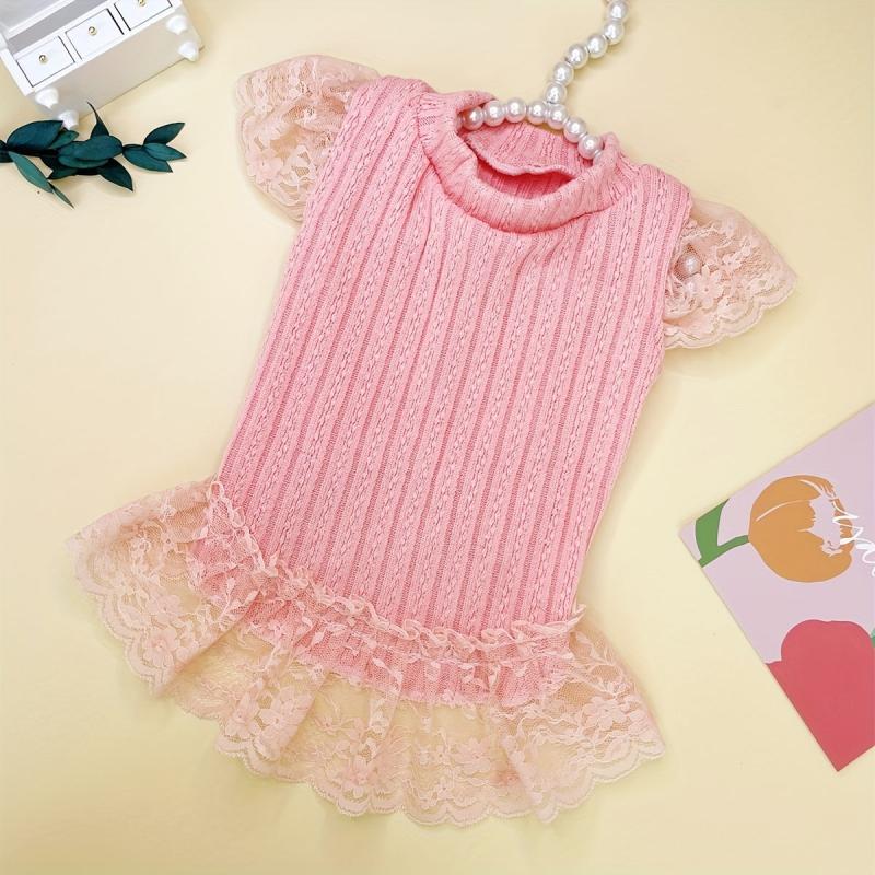 Pet Flying Sleeve Dress for Summer Parties