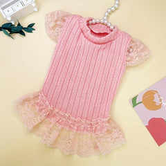 Pet Flying Sleeve Dress for Summer Parties