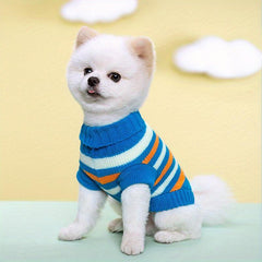 Stripes Pattern Pet Knitted Sweater for Small Dogs and Cats