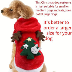 Pet Christmas Costume Elk Year Warm Cat Dog Clothes