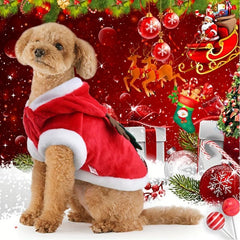 Pet Christmas Costume Elk Year Warm Cat Dog Clothes