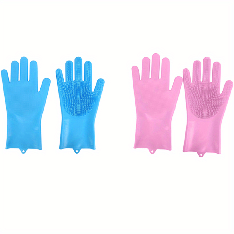 Pet Grooming Gloves Silicone Bathing Brush for Dogs and Cats