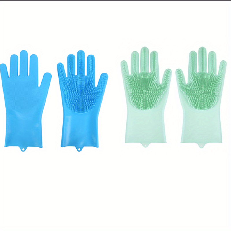Pet Grooming Gloves Silicone Bathing Brush for Dogs and Cats