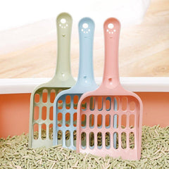 Plastic Pet Litter Shovel for Cat & Dog, Round Hole, Candy Color