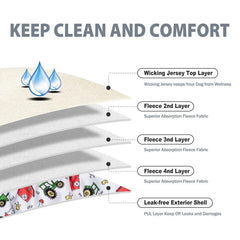 High Absorbing Dog Wraps Reusable Dog Diaper