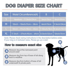High Absorbing Dog Wraps Reusable Dog Diaper