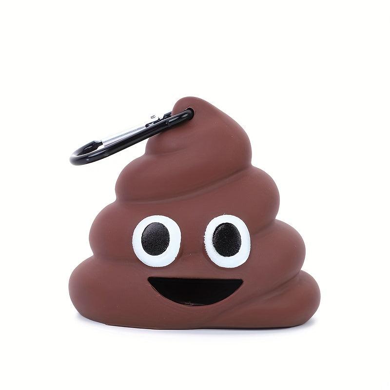 Poop Shaped Pet Garbage Bag Dispenser with Waste Bag for Cats and Dogs