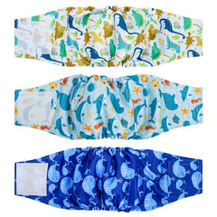 Washable Belly Bands Male Dogs Reusable Dog Diapers Puppies Absorbent Nappies