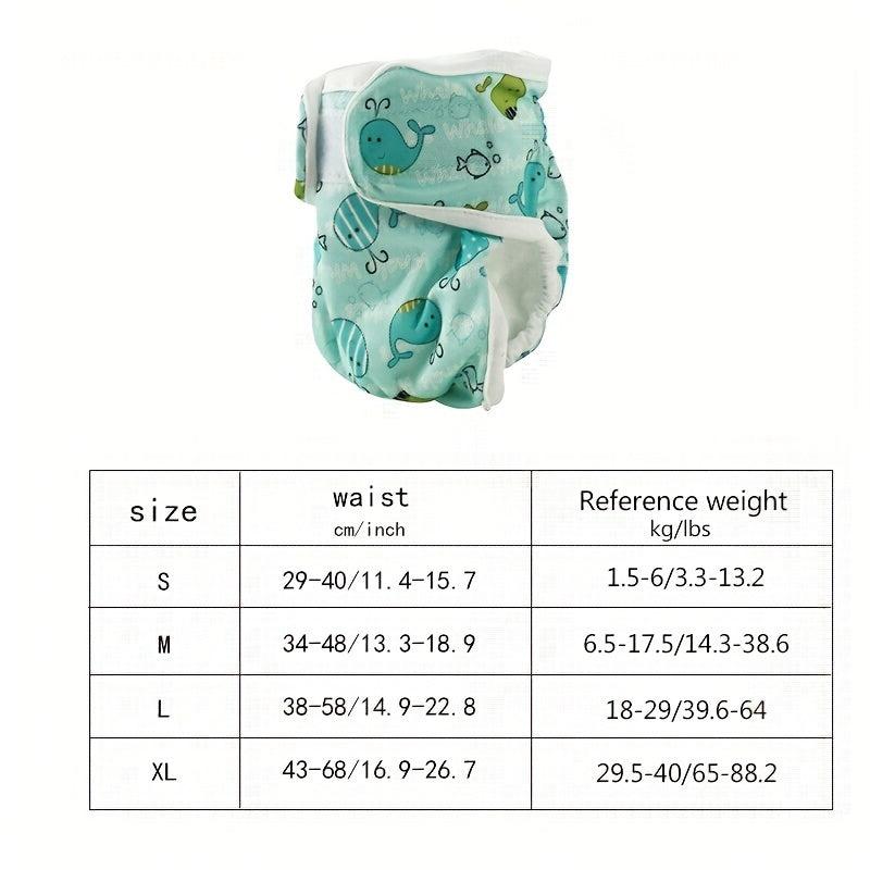 Pet Physiological Pants Dog Diaper w/ Sanitary Mats - Adjustable