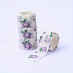 4pcs Cartoon Print Self Adhesive Bandage Wrap for Dogs Cats Elastic Tape