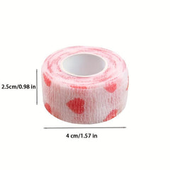 4pcs Cartoon Print Self Adhesive Bandage Wrap for Dogs Cats Elastic Tape