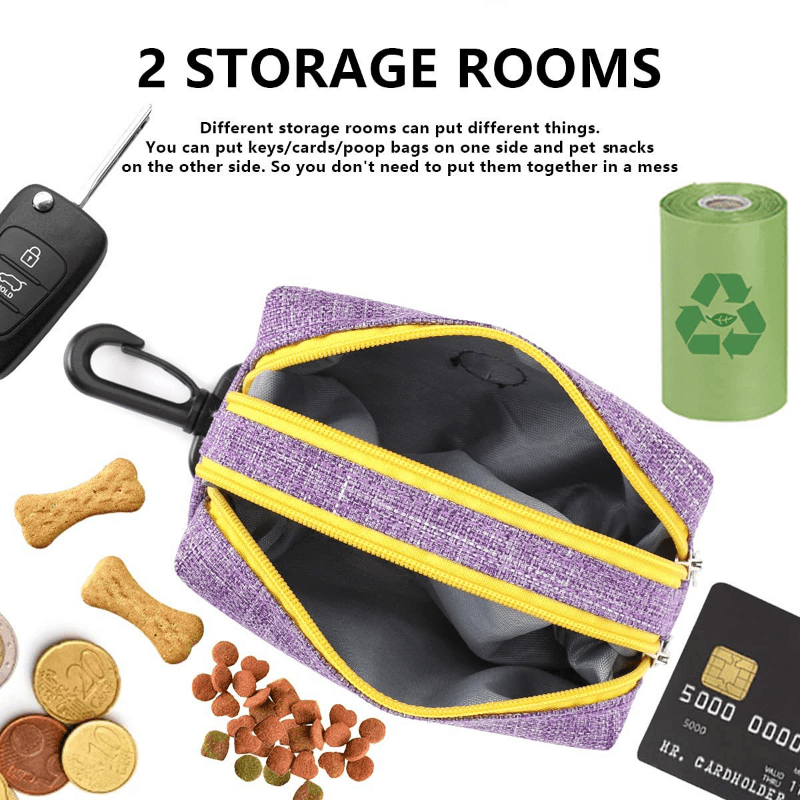 Dog Poop Bag Holder Pet Waste Bag Dispenser Leash Attachment