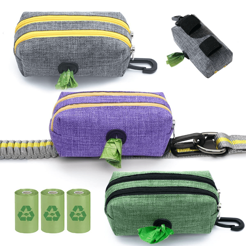 Dog Poop Bag Holder Pet Waste Bag Dispenser Leash Attachment