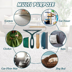 4pcs Portable Lint Cleaner Pet Hair Removal Tool