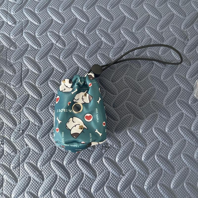 Graphic Pattern Dog Poop Bag Carrier Bag Portable Pet Waste Bag Dispenser