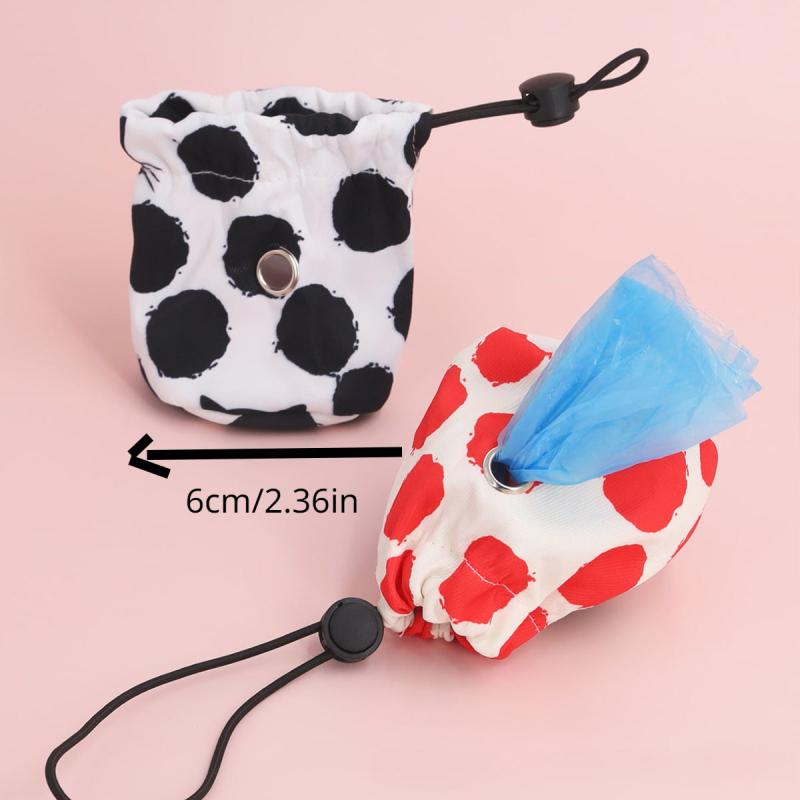 Graphic Pattern Dog Poop Bag Carrier Bag Portable Pet Waste Bag Dispenser