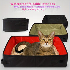 Portable Foldable Cat Travel Litter Box Pet Supplies