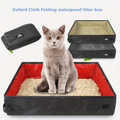 Portable Foldable Cat Travel Litter Box Pet Supplies