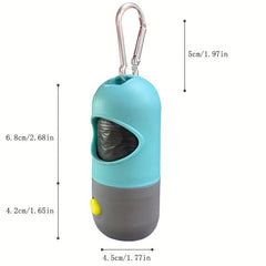 LED Dog Poop Bag Holder Portable Waste Bag Dispenser