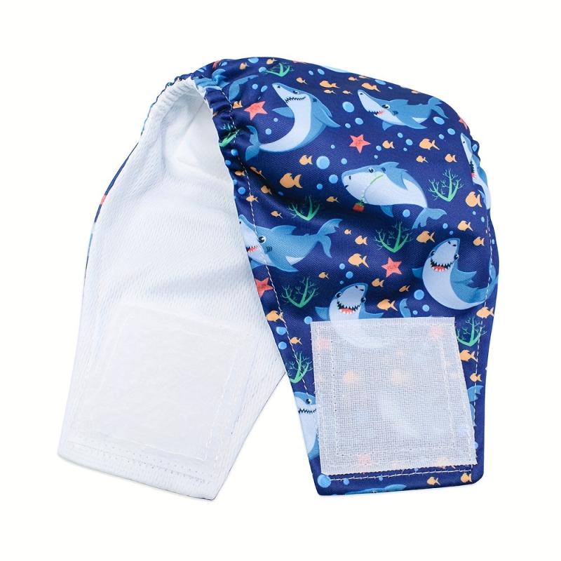 Shark Pattern Pet Physiological Pants Male Dog Belly Band Washable Diapers