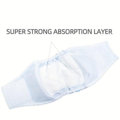 Shark Pattern Pet Physiological Pants Male Dog Belly Band Washable Diapers