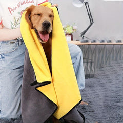 2pcs Dog Bath Towel Thickened High Absorbent Quick Dry Towel for Pet Cleaning