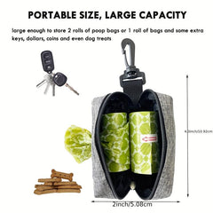 2 Pack Dog Poop Bag Holder Leash Attachment Dispenser