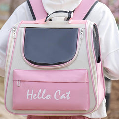 Portable Transparent Cat Carrier Bag Foldable Breathable Cat Bag