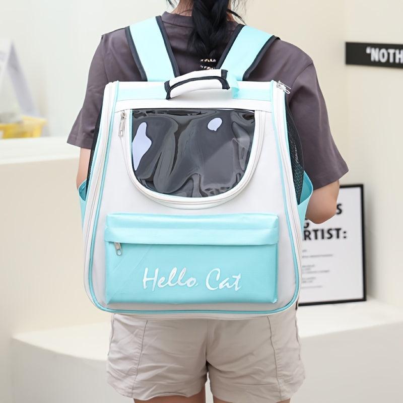 Portable Transparent Cat Carrier Bag Foldable Breathable Cat Bag