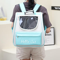 Portable Transparent Cat Carrier Bag Foldable Breathable Cat Bag