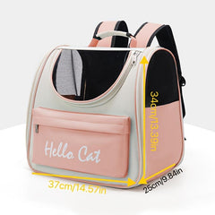 Portable Transparent Cat Carrier Bag Foldable Breathable Cat Bag