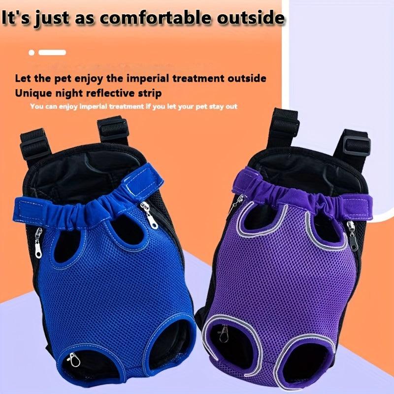 Furry Portable Dog Backpack Carrier Bag