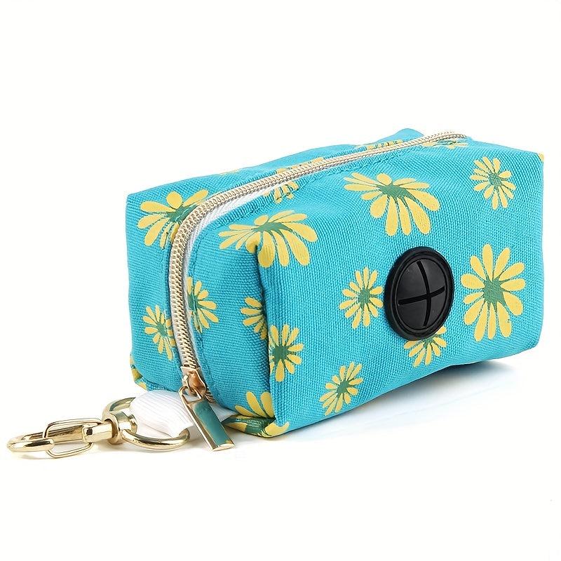 Portable Canvas Pet Bin Bag Holder with Clip