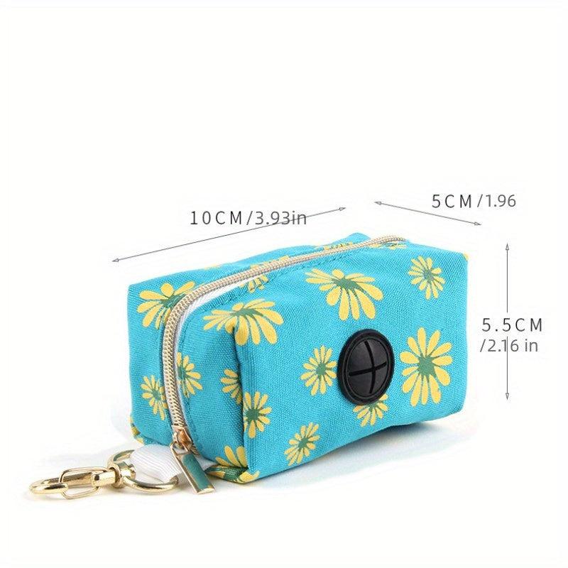 Portable Canvas Pet Bin Bag Holder with Clip