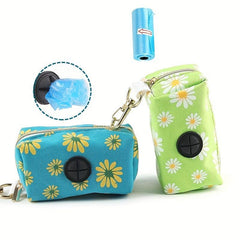 Portable Canvas Pet Bin Bag Holder with Clip