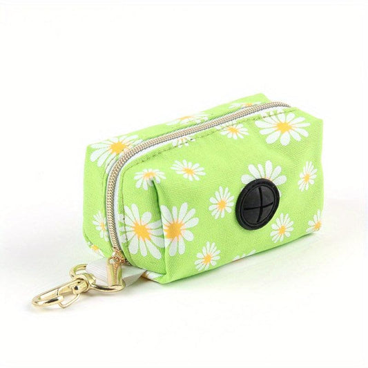 Portable Canvas Pet Bin Bag Holder with Clip