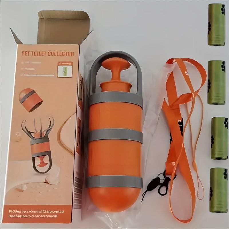 Foldable 2-in-1 Poop Scooper with 4x15 Bags