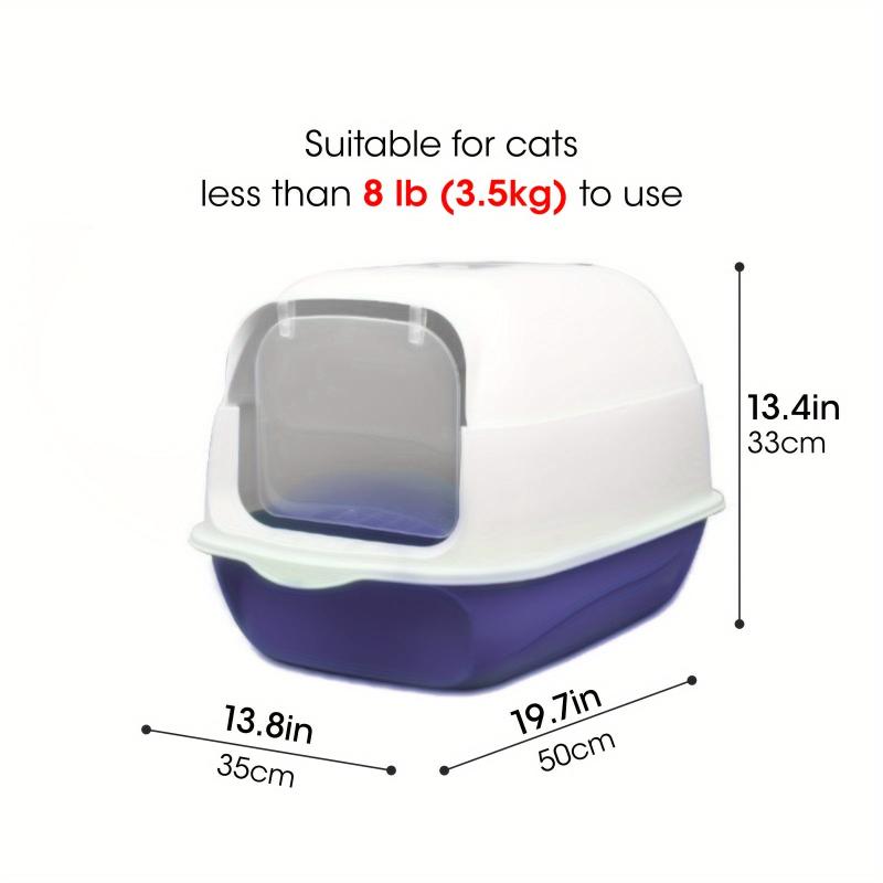 Covered Cat Litter Box for Small & Medium Cats