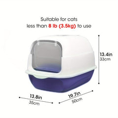 Covered Cat Litter Box for Small & Medium Cats