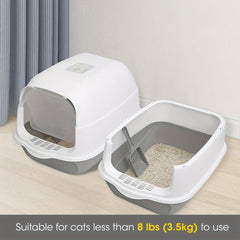 Covered Cat Litter Box for Small & Medium Cats