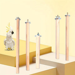 Wooden Bird Perch Toy Stand for Stylish Cage
