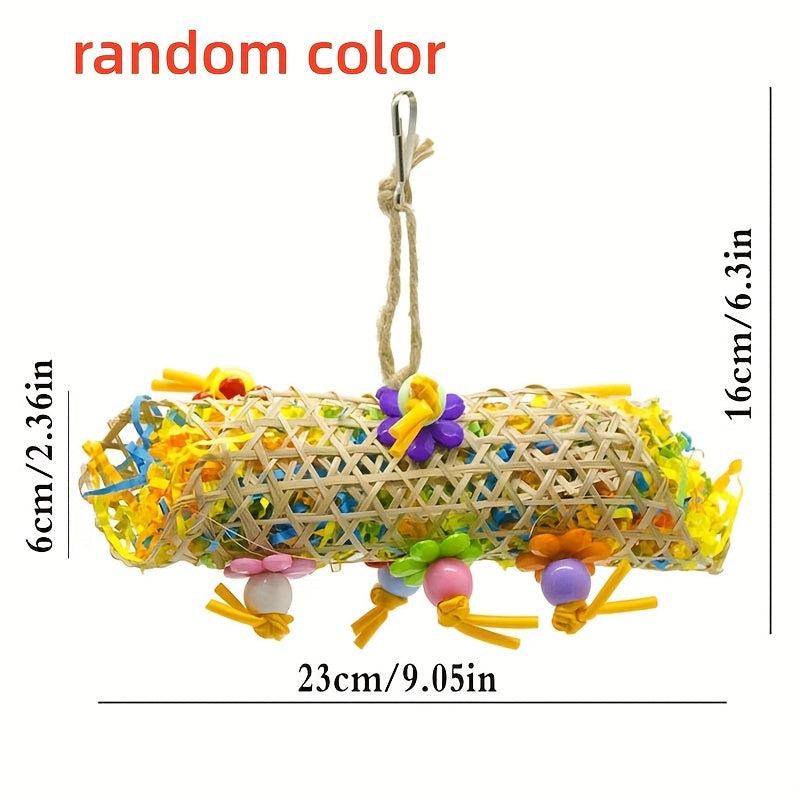 3pcs Parrot Toys Set - Shredded Paper Rattan Ball Bird Toy
