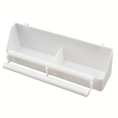 Double Plastic Pet Bird Water and Food Feeder Cup with Stand