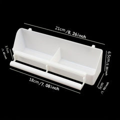 Double Plastic Pet Bird Water and Food Feeder Cup with Stand