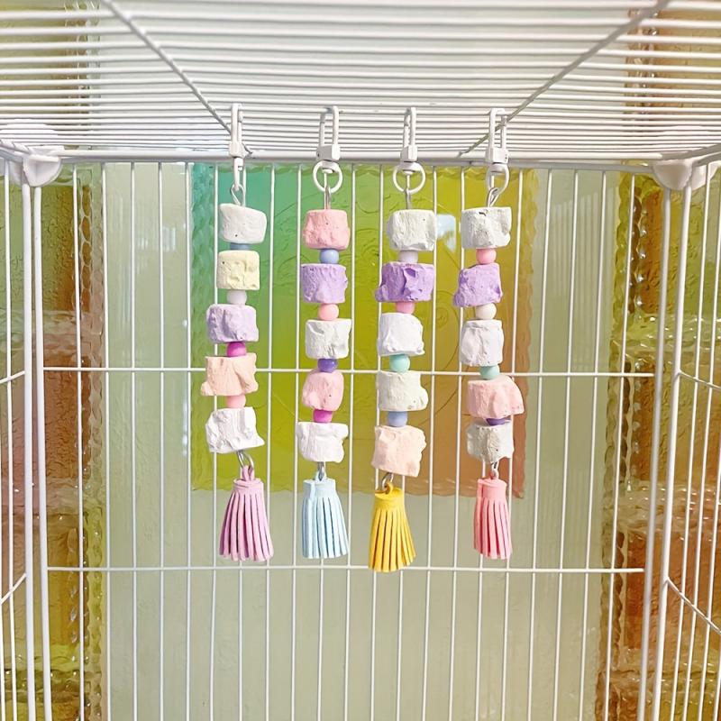 Pet Bird Toy Parrot Chew Toy Stand Cage Decoration