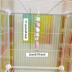 Pet Bird Toy Parrot Chew Toy Stand Cage Decoration