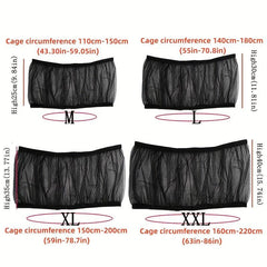 Bird Cage Cover Seed Catcher Mesh Round Square Cage