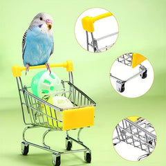 5pcs Parrot Puzzle Toys Set | Mini Shopping Cart Stacking Ring