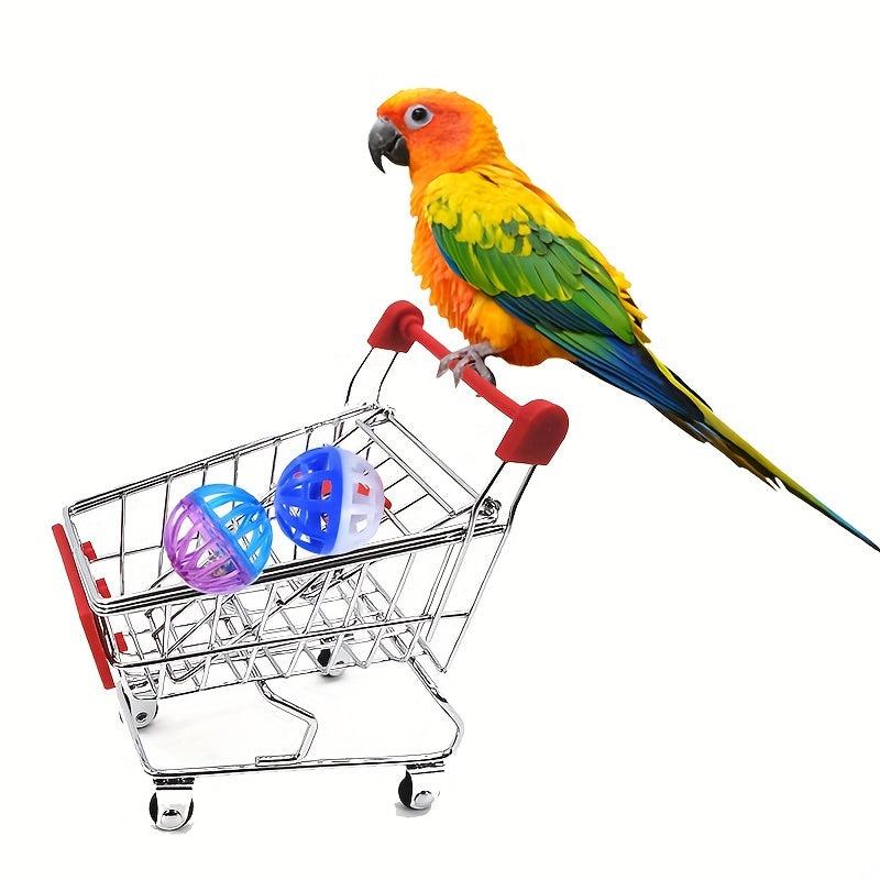 5pcs Parrot Puzzle Toys Set | Mini Shopping Cart Stacking Ring